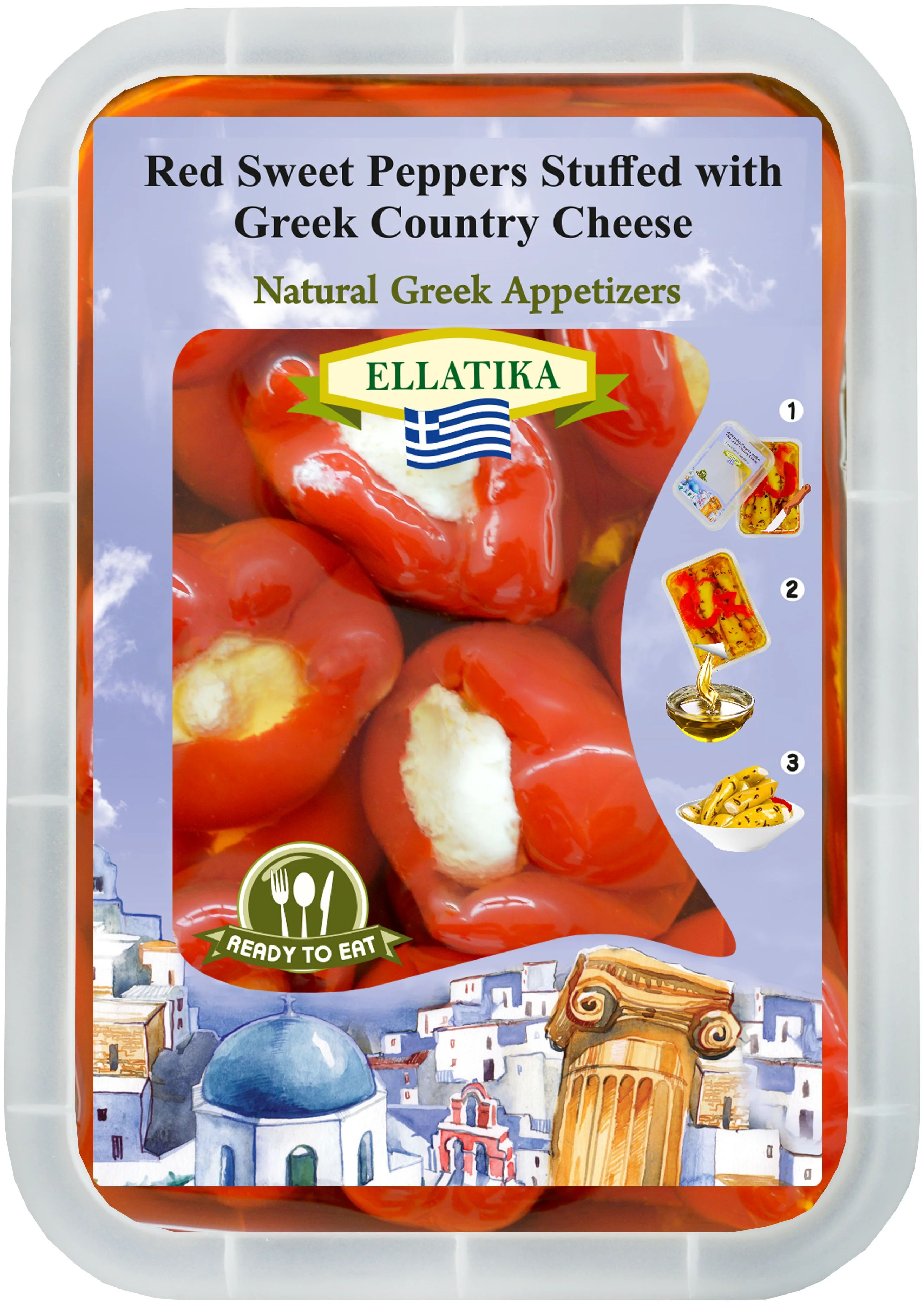 

Перец 28 Olives медовый с крем-сыром в пряном масле 130 г