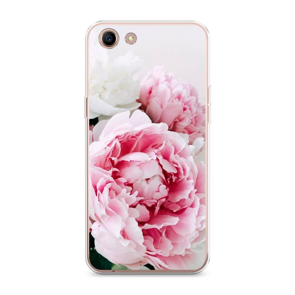 

Чехол для Oppo A83 "Розовые и белые пионы", Розовый;белый, 250150-2