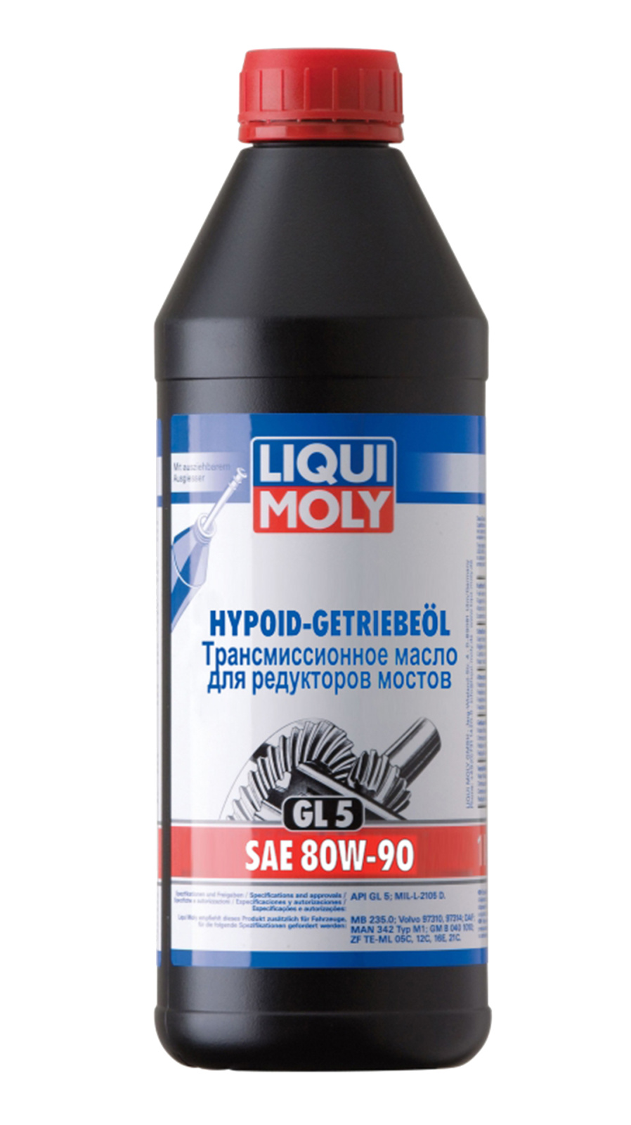 фото Трансмиссионное масло liqui moly hypoid-getriebeoil sae 80w-90 (1л)