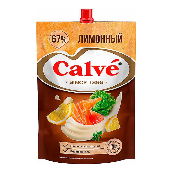 

Майонез Calve Лимонный 67% 700 мл