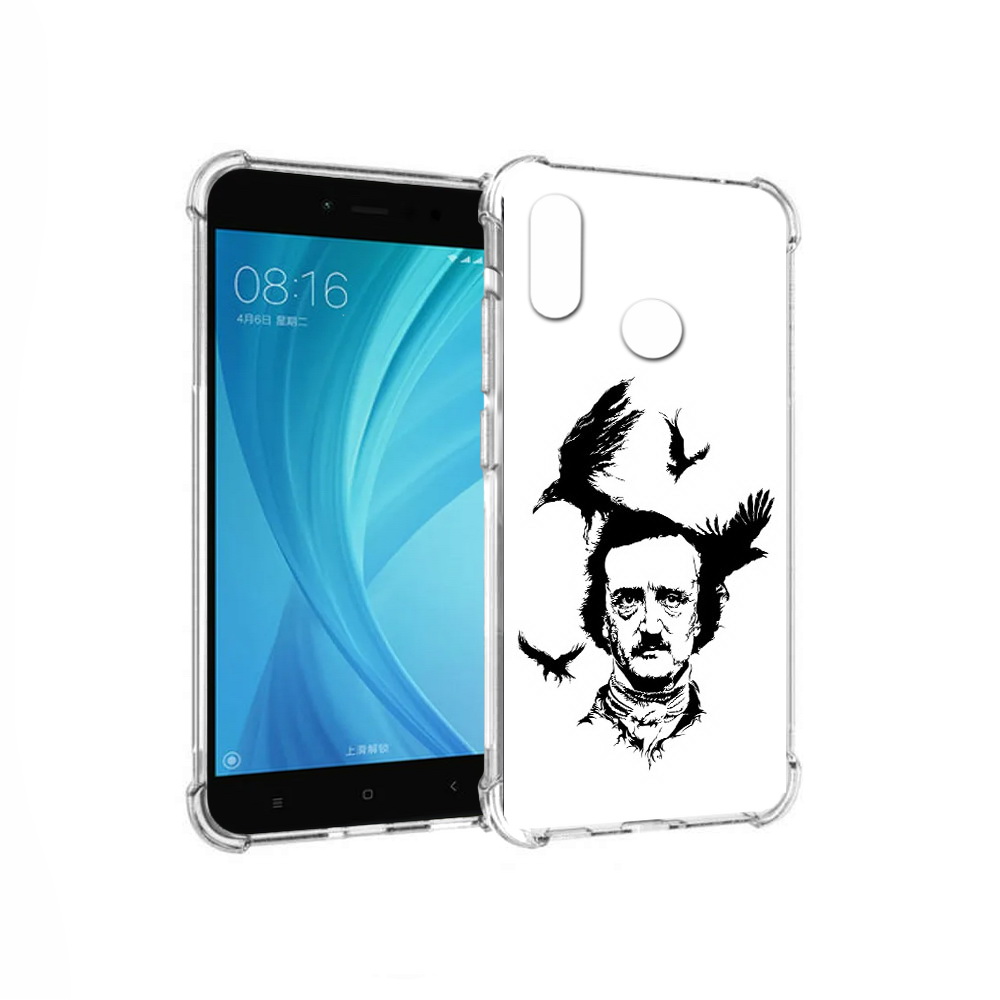 

Чехол MyPads Tocco для Xiaomi Redmi Note 5 Эдгар Аллан черно белый (PT113434.311.204), Прозрачный, Tocco