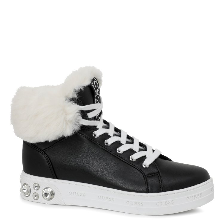 

Кеды женские Guess FL8RKUELE12 черные 37 EU, FL8RKUELE12
