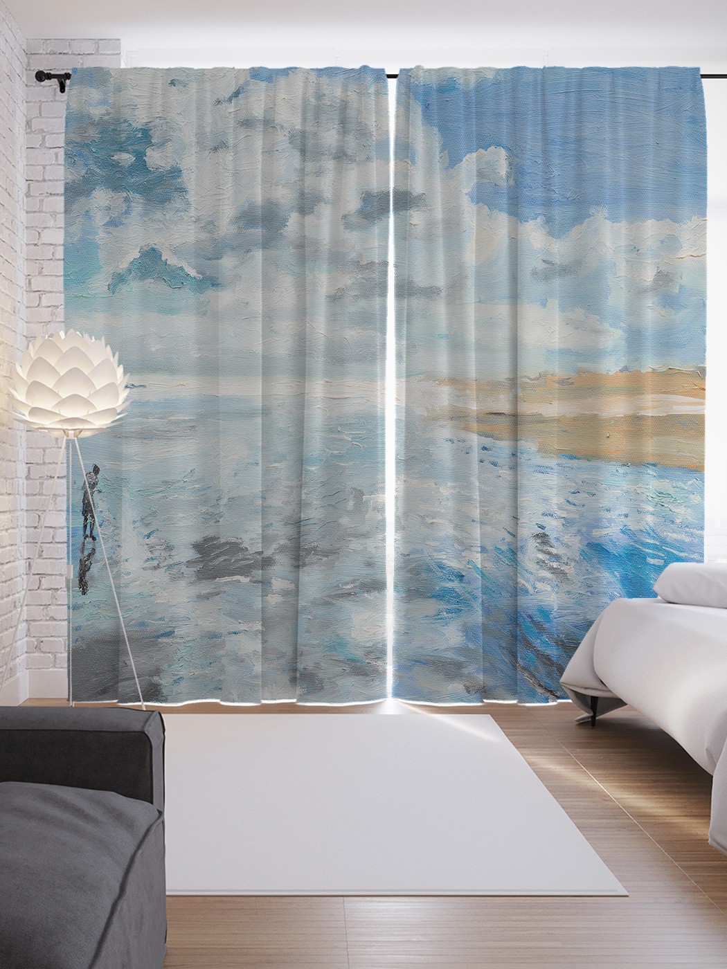 

Шторы JoyArty с фотопечатью "Море маслом" из сатена, 290х265 см, Море маслом