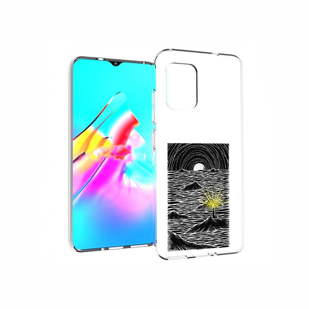 

Чехол MyPads Tocco для Asus Zenfone 8 маяк в черно белом море, Прозрачный, Tocco