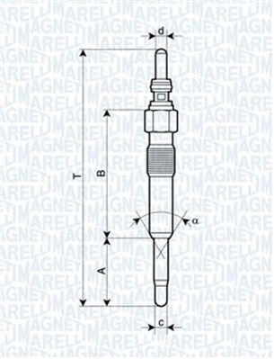 Свеча накаливания Magneti Marelli 062900028304