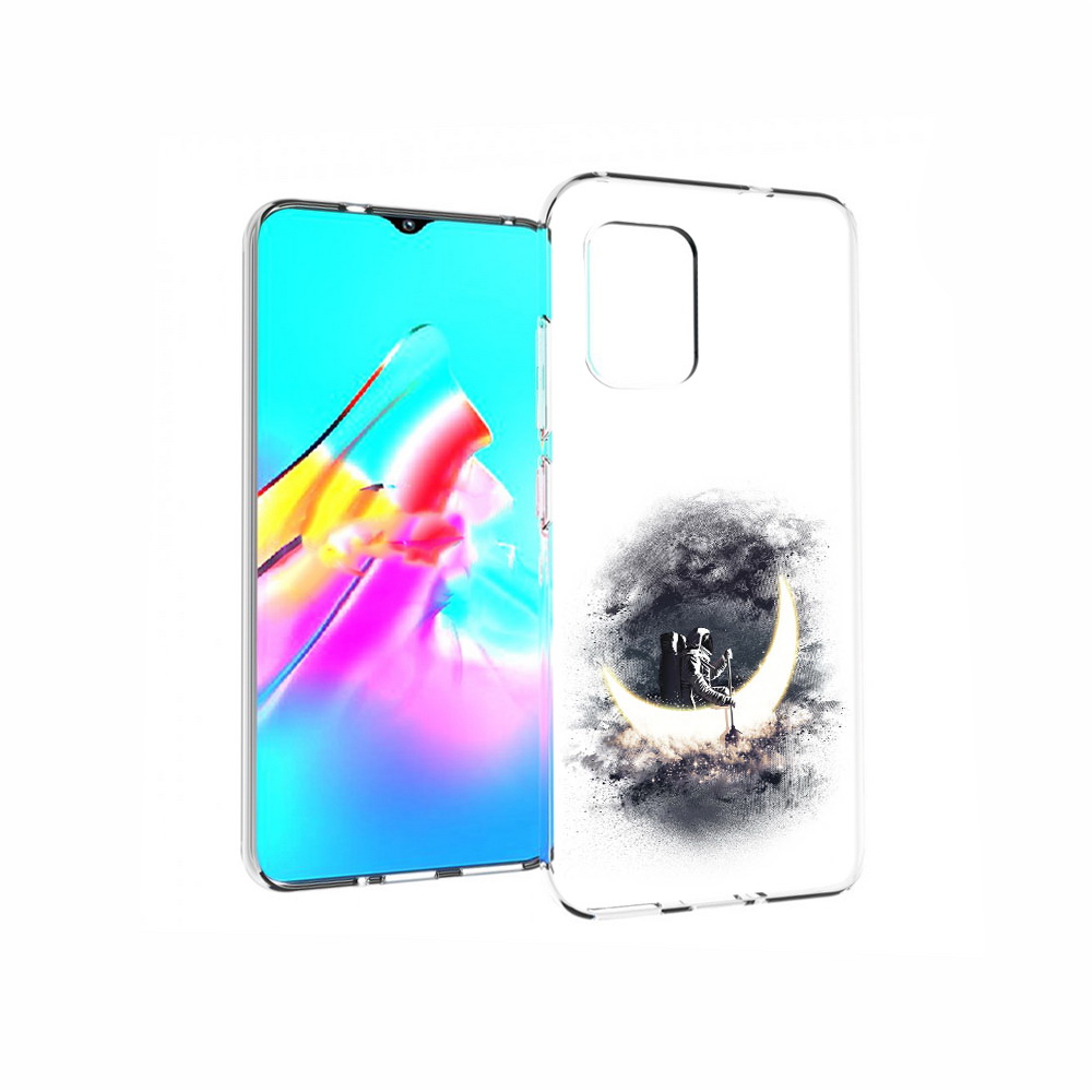 

Чехол MyPads Tocco для Asus Zenfone 8 лунный путешественник, Прозрачный, Tocco