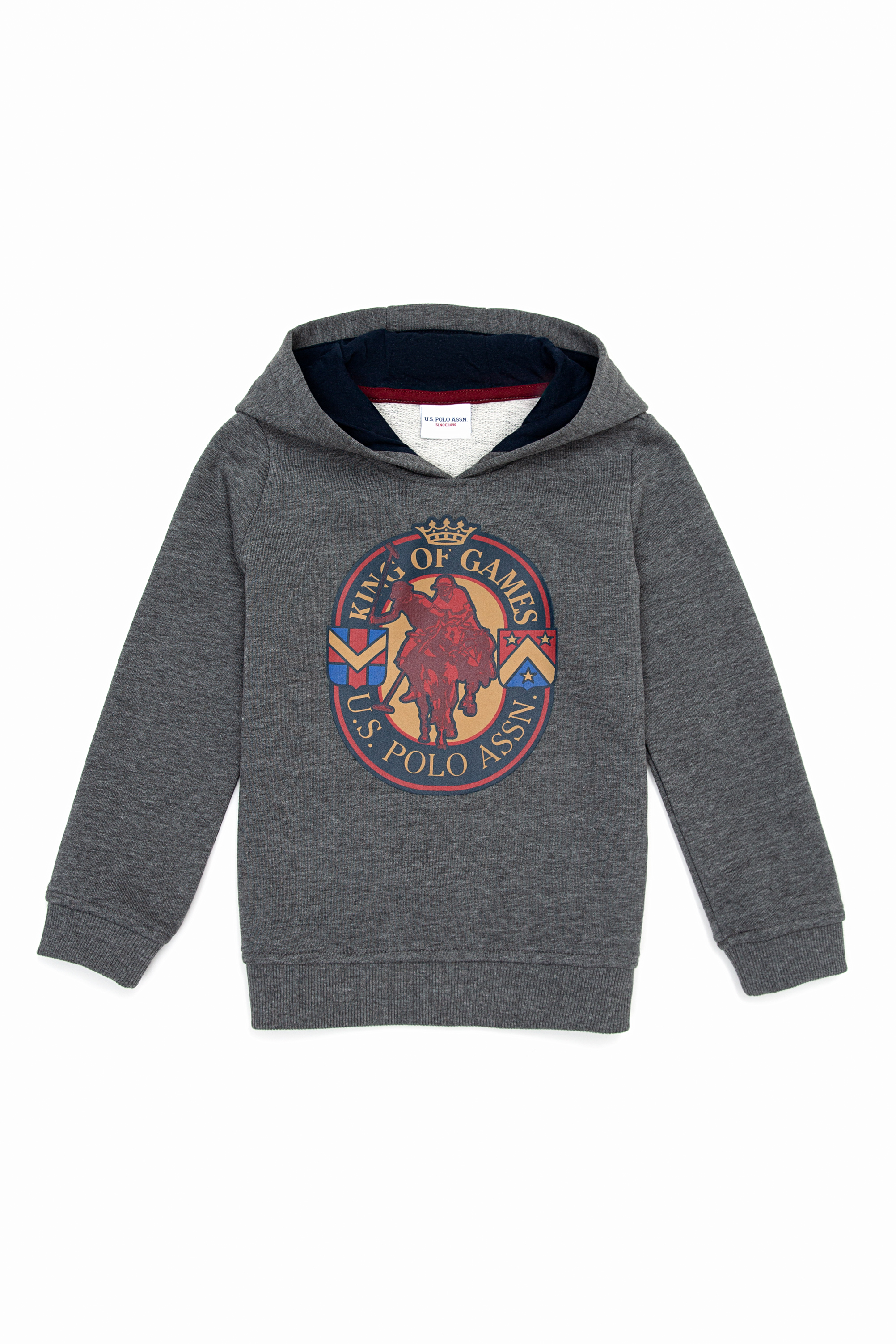 

Худи детское US Polo Assn G083SZ0820ROBS, серый, 122, G083SZ0820ROBS
