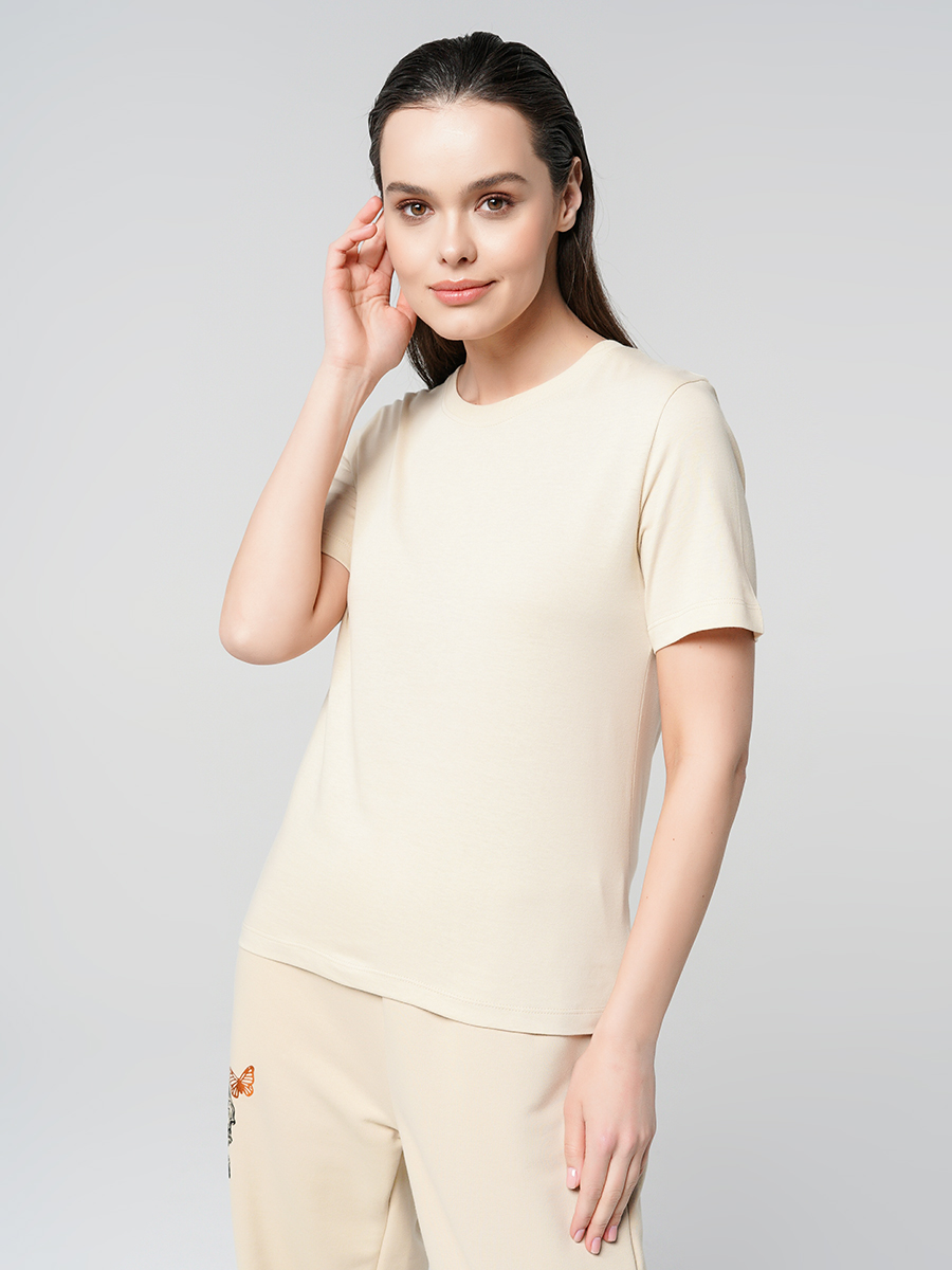

Футболка женская ТВОЕ 88156 бежевая XS, 88156