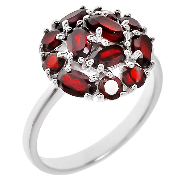

Кольцо из серебра с гранатом р. 18.5 Balex Jewellery 1405936713, 1405936713