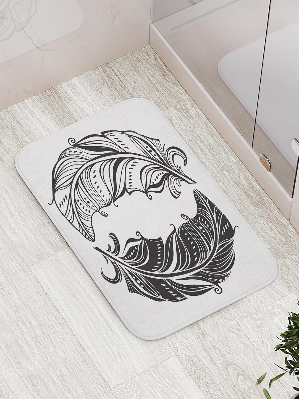 

Коврик противоскользящий для ванной, сауны, бассейна, 77х52 см bath_68460 JoyArty