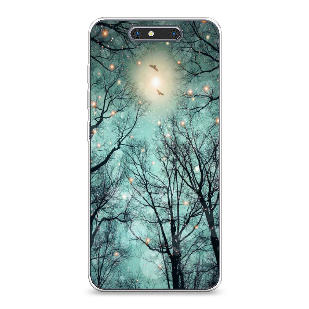 

Чехол Awog на ZTE Blade V8 / ЗТЕ Блэйд V8 "Лес в сумерках", 131250-4
