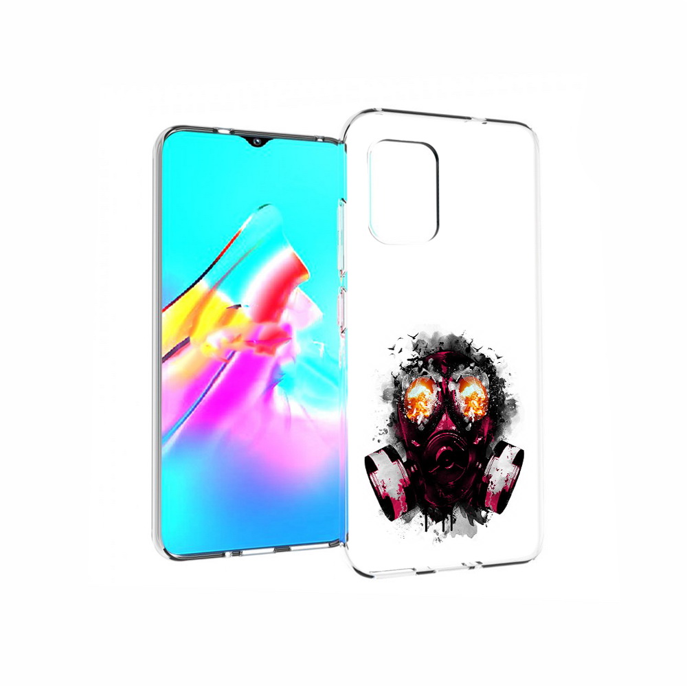 

Чехол MyPads Tocco для Asus Zenfone 8 красный противогаз, Прозрачный, Tocco