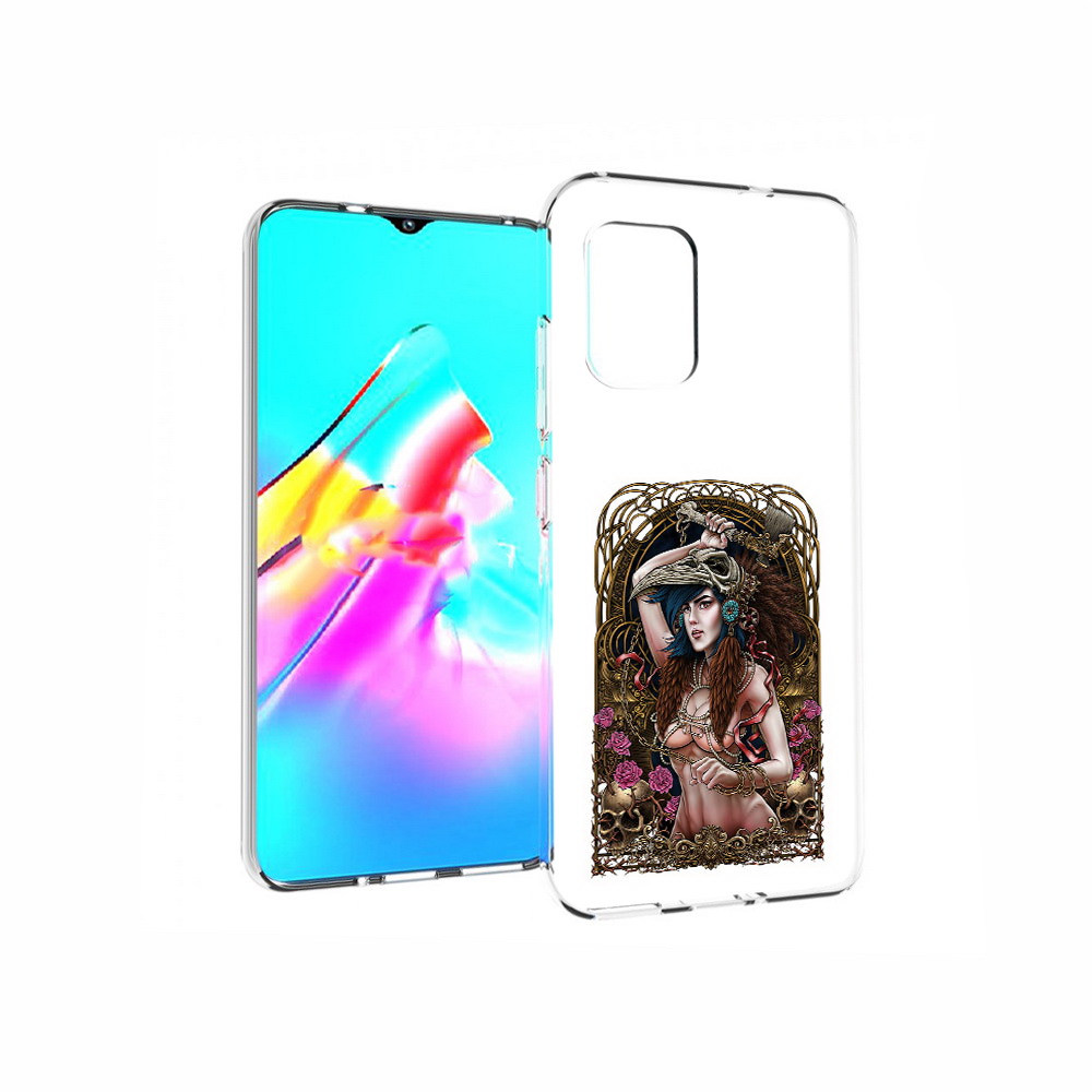 

Чехол MyPads Tocco для Asus Zenfone 8 красивая девушка рисунок, Прозрачный, Tocco