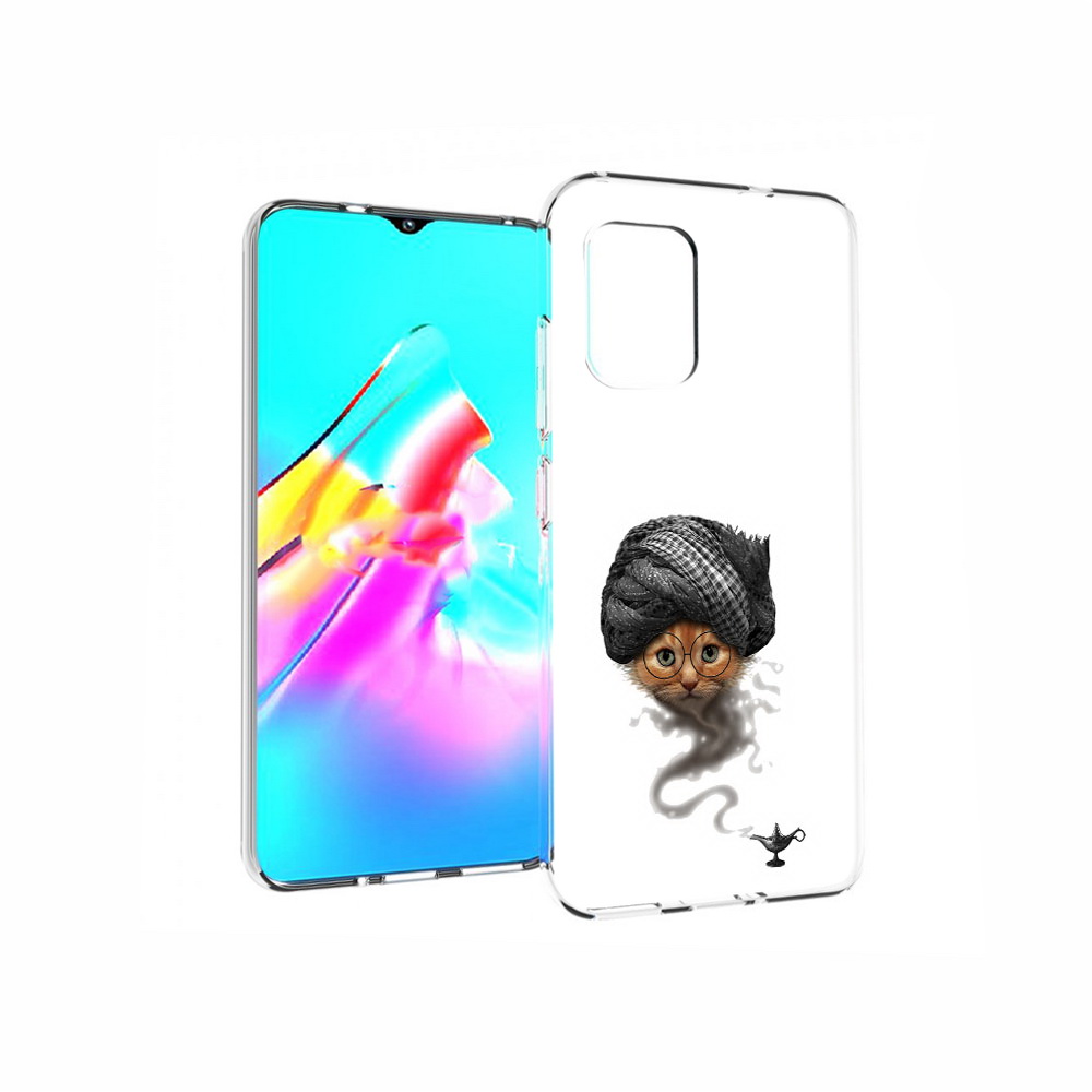 

Чехол MyPads Tocco для Asus Zenfone 8 кот джин, Прозрачный, Tocco