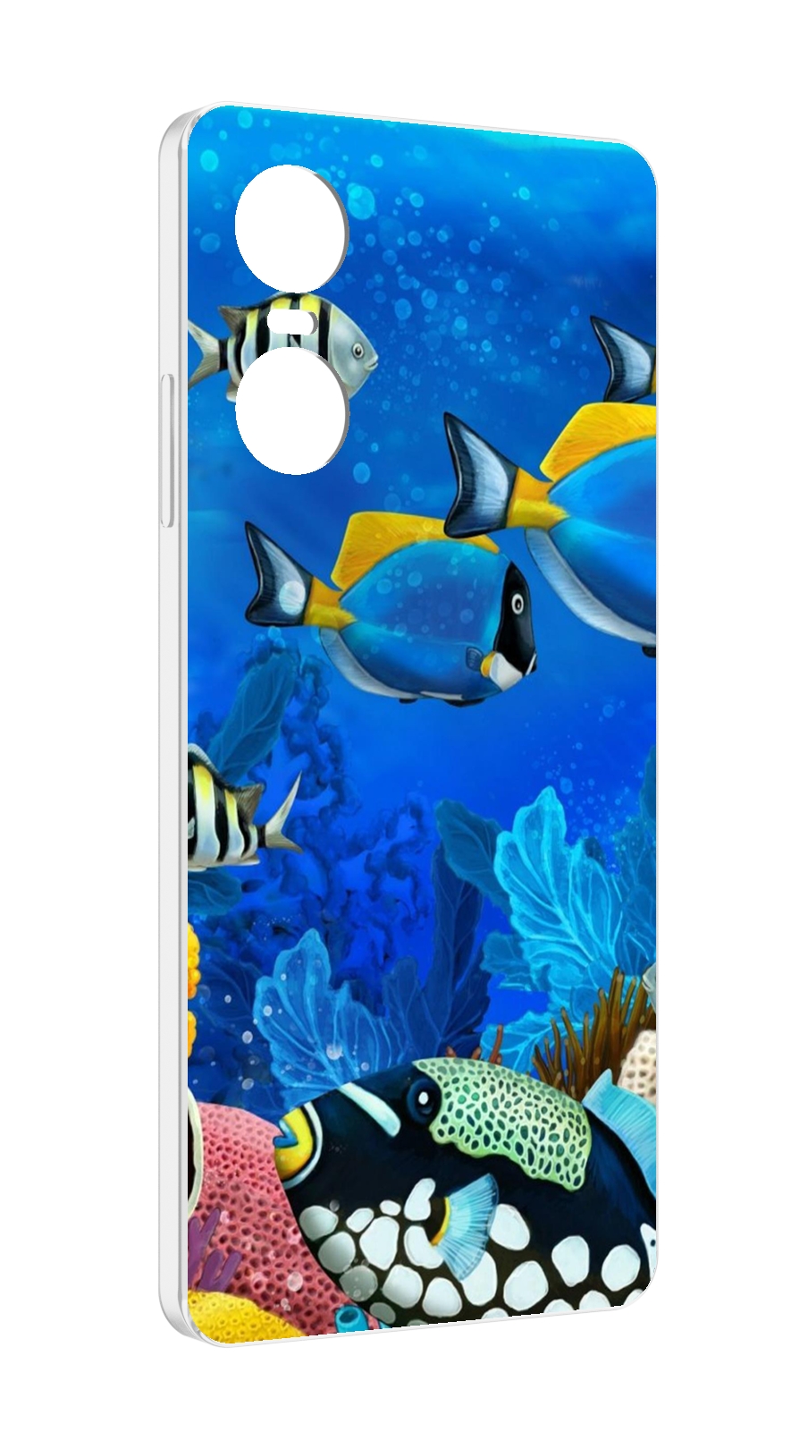 

Чехол Mypads Рыбки Для Tecno Pop 6 Pro, Прозрачный, Tocco