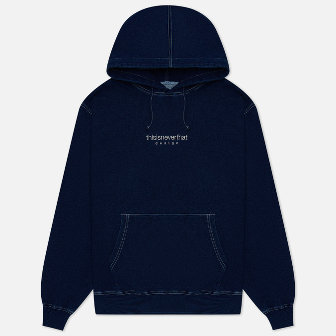 

Худи мужское thisisneverthat Indigo Dyed Hoodie синее XL, Indigo Dyed Hoodie