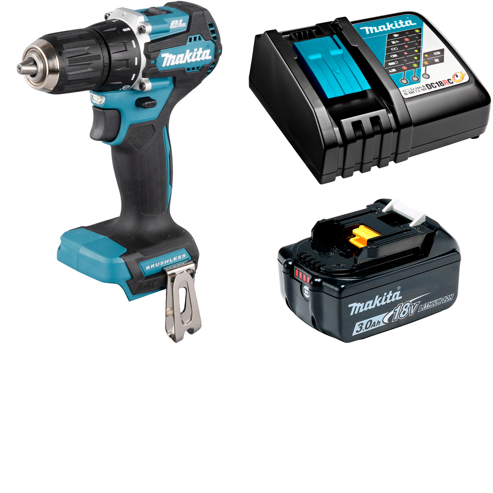 Дрель-шуруповерт аккумуляторная LXT 18В - 40Нм акк 3Ач и зу Makita DDF487RF 2534000₽