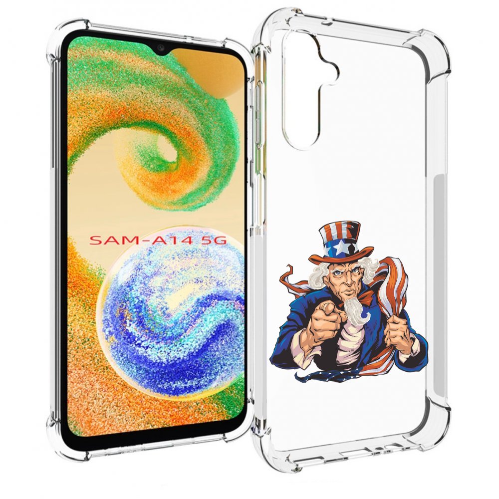 

Чехол MyPads Американский-дед для Samsung Galaxy A14 5G, Прозрачный, Tocco