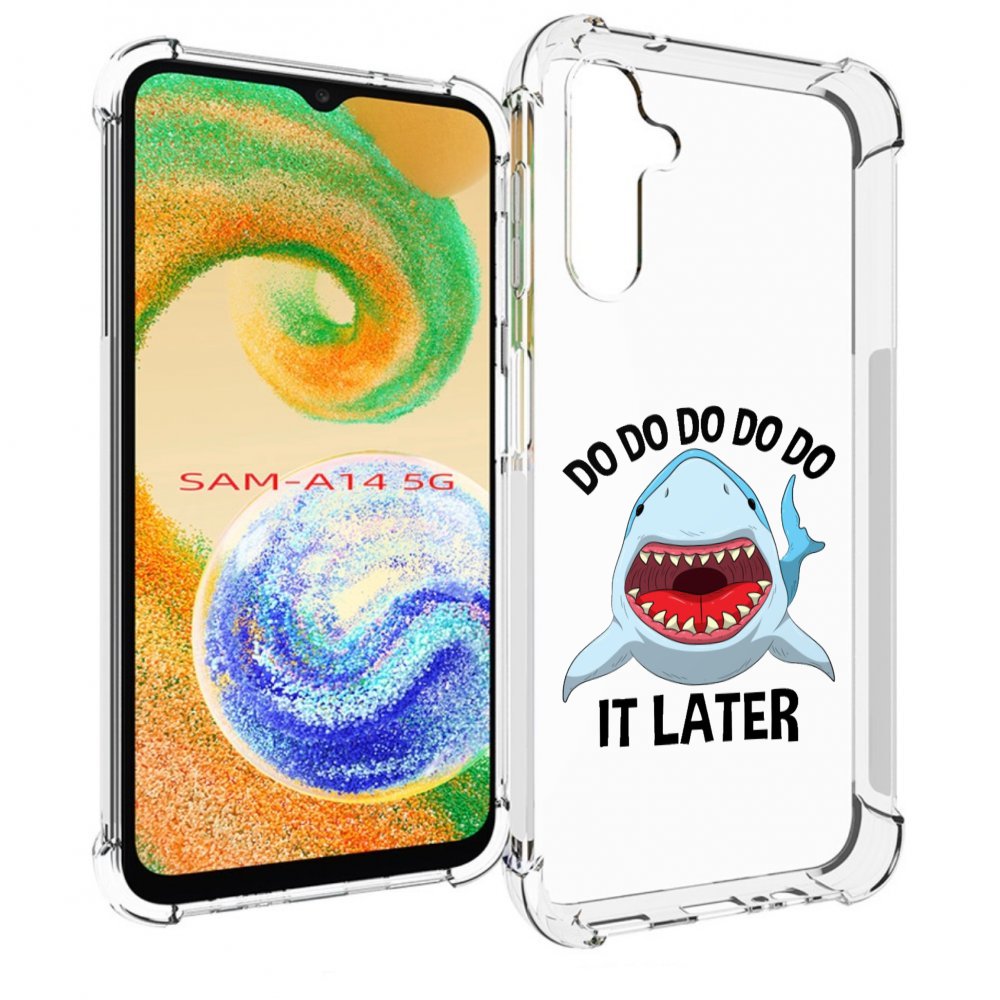 

Чехол MyPads Акула для Samsung Galaxy A14 5G, Прозрачный, Tocco