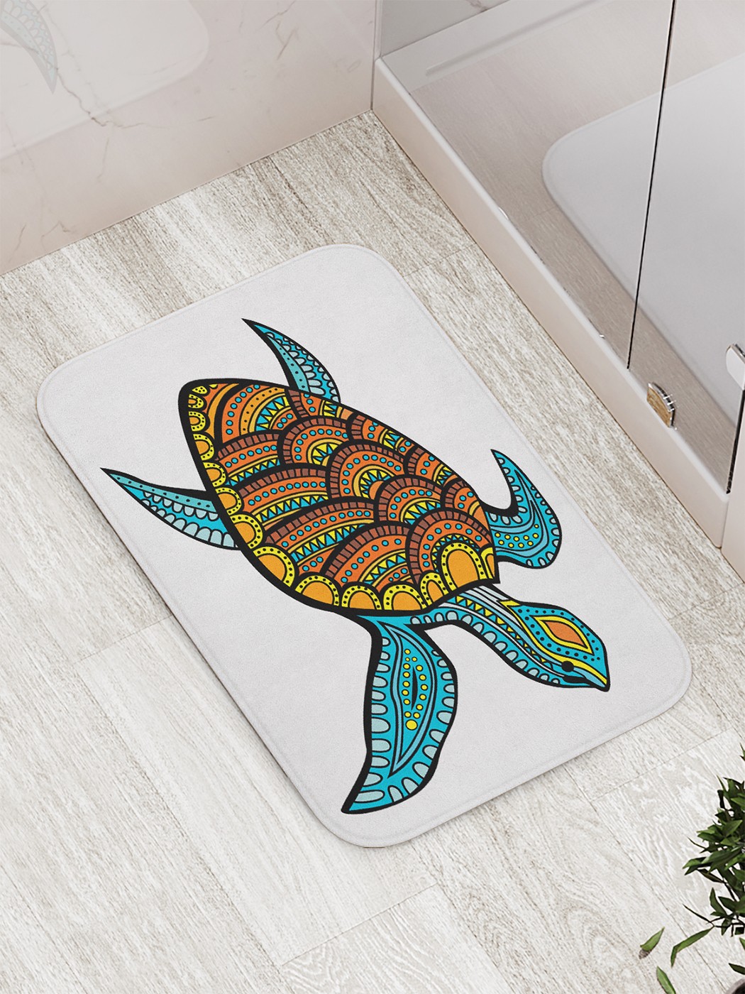 

Коврик противоскользящий для ванной, сауны, бассейна, 77х52 см bath_68361 JoyArty