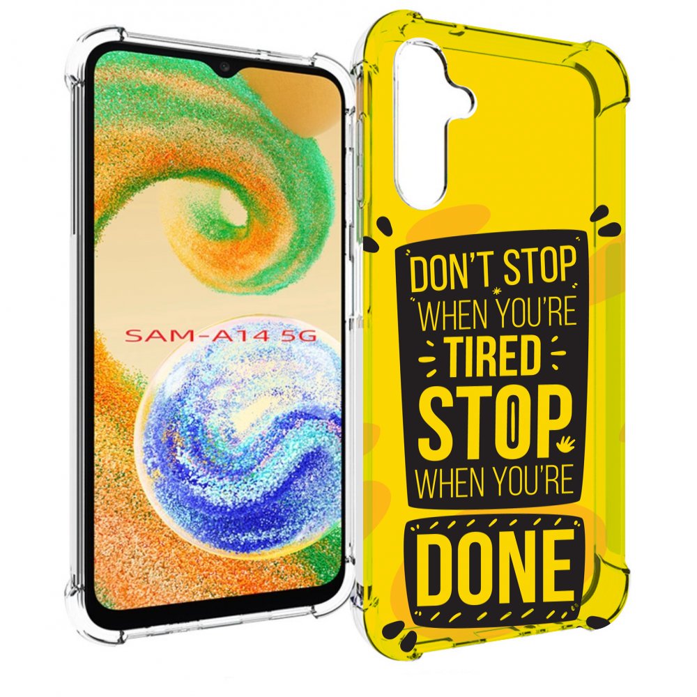 

Чехол MyPads yellow-done для Samsung Galaxy A14 5G, Прозрачный, Tocco
