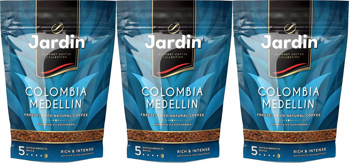 

Jardin Кофе растворимый Jardin Colombia Medellin 150г М/У 3 штуки