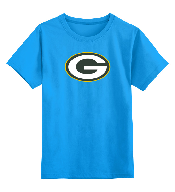 

Детская футболка Printio Green bay packers цв.голубой р.128, 0000000726687