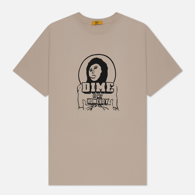 

Футболка мужская Dime Homeboy бежевая M, Homeboy