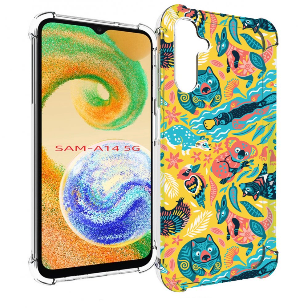 

Чехол Mypads Seamless-Pattern Для Samsung Galaxy A14 5G, Прозрачный, Tocco