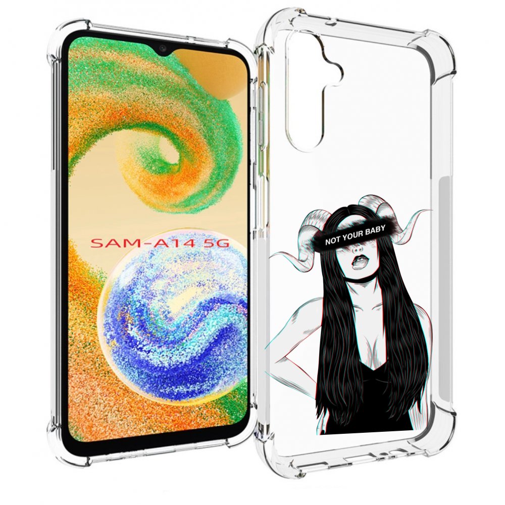 

Чехол Mypads Not-Your Для Samsung Galaxy A14 5G, Прозрачный, Tocco