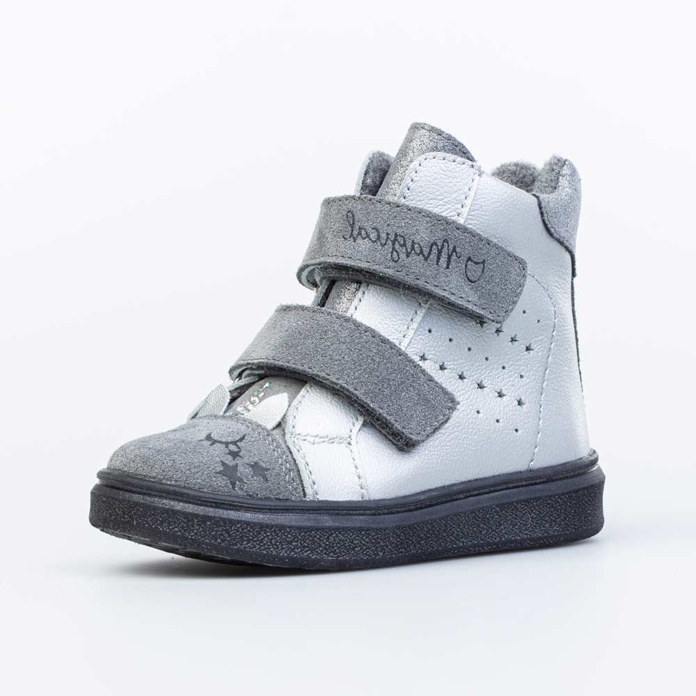 фото Ботинки котофей 152318-32 цв. серебристый р. 24