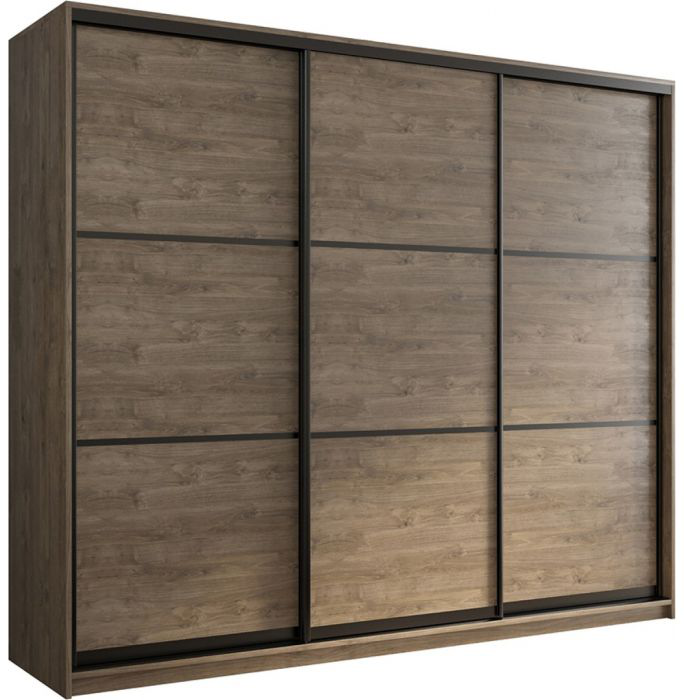 

Шкаф-купе 3-х дверный Кааппи 4 Дуб Харбор Эспрессо 180х45х230 см