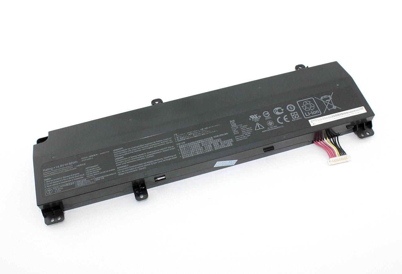 Аккумуляторная батарея для ноутбукa Asus ROG Strix GL702 (A42N1710) 14.8V 5800mAh