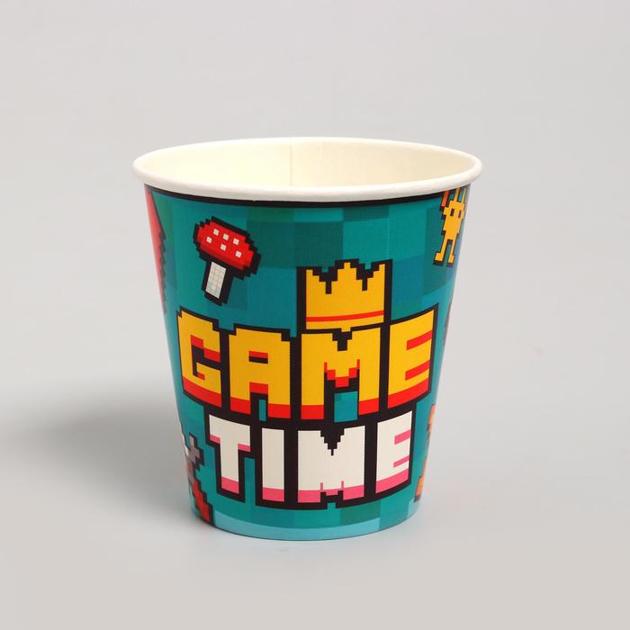 

Стакан бумажный Game Time, набор 6 шт., 250 мл, Разноцветный