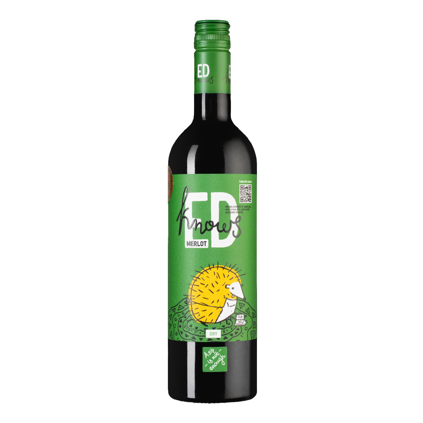 

Вино Ed Knows Merlot красное сухое 13% 0,75 л Молдова