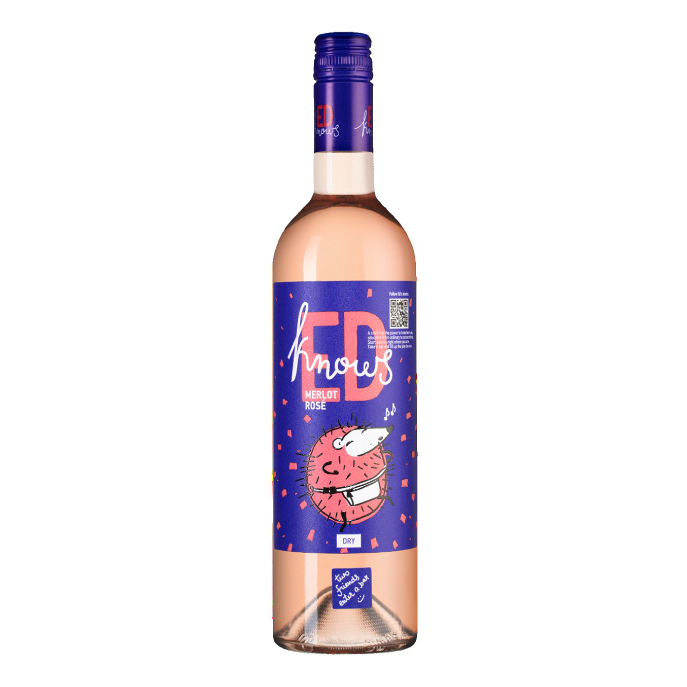 

Вино Ed Knows Merlot Rose розовое сухое 13% 0,75 л Молдова