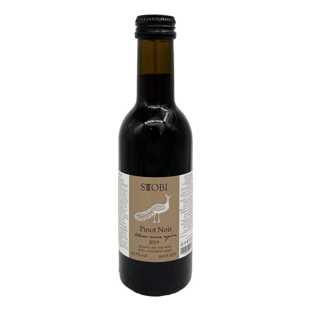 

Вино Stobi Pinot Noir красное сухое 10,5% 0,187 л Македония