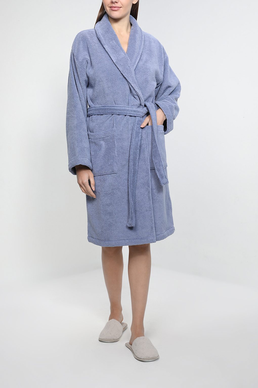 

Халат женский COINCASA 7359602 синий L/XL, 7359602