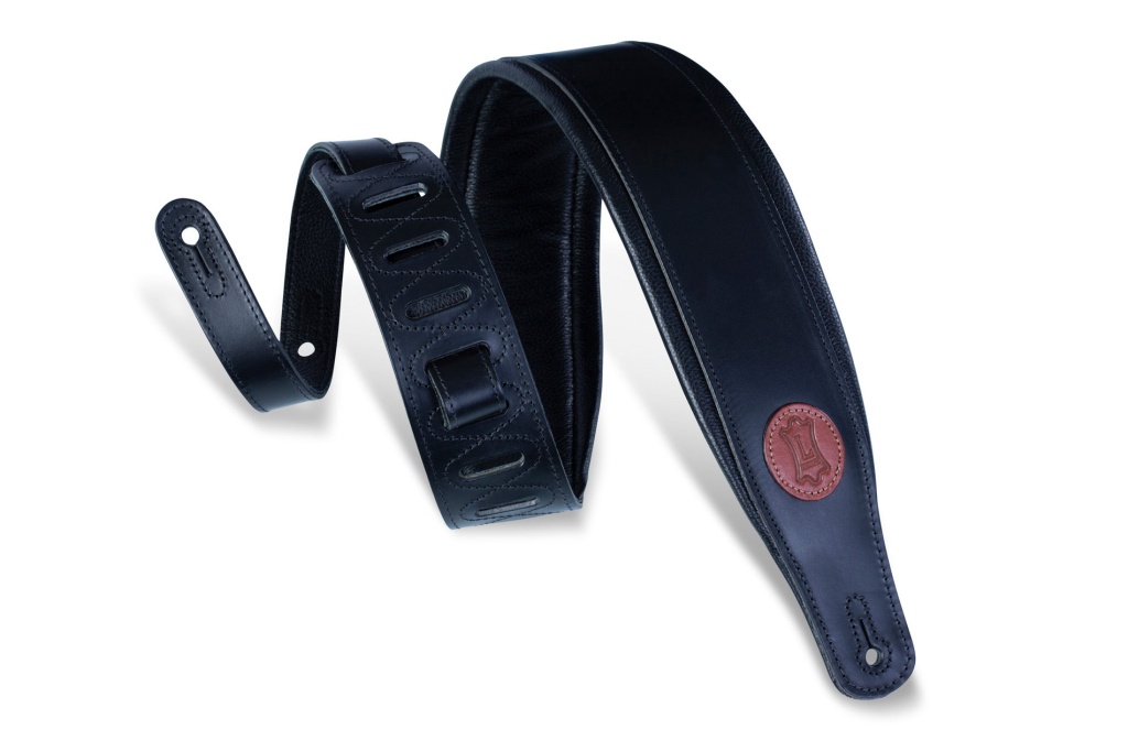 

Signature Series Ремень для гитары, кожаный, черный, Levy's MSS1-BLK