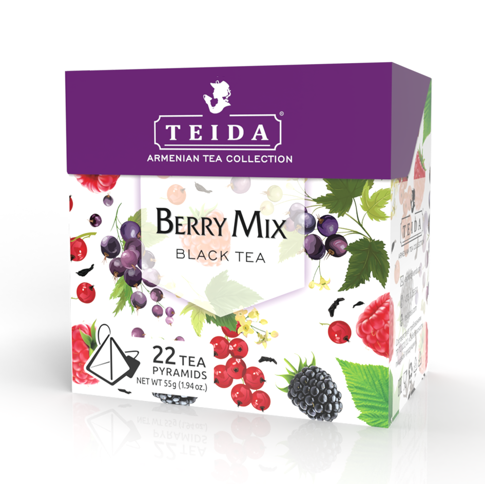 Чай черный Teida Berry Mix в пирамидках 2,5 г х 22 шт