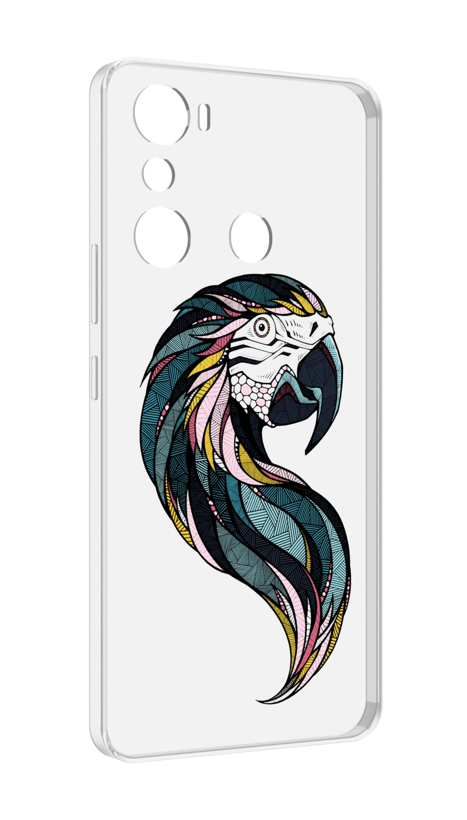 

Чехол MyPads полупопугай для Infinix Hot 20i, Прозрачный, Tocco