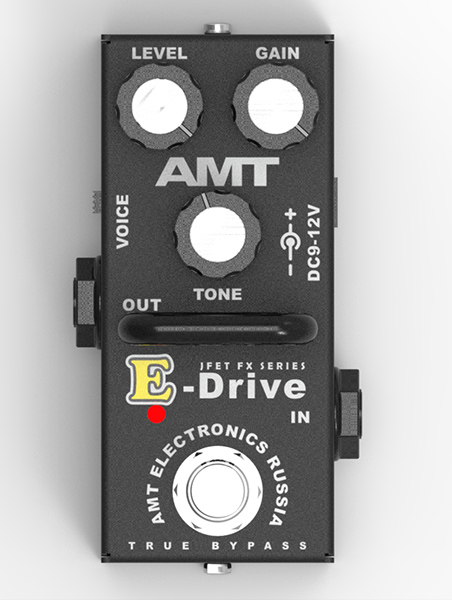 фото E-drive mini гитарная педаль перегруза, amt electronics ed-2