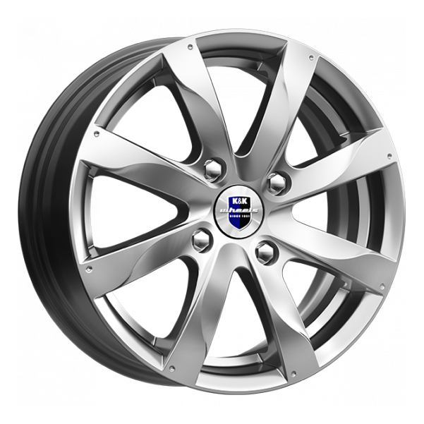 

Колесный диск K&K Джемини 6 x 15 4*100 50 60.1. Цвет: дарк платинум, Серый