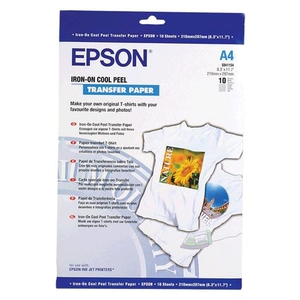 

Epson Бумага для термоперевода Epson Iron-on Cool Peel Transer Paper A4 10 листов C13S0411, Белый, Бумага для термоперевода Epson Iron-on Cool Peel Transer Paper A4 10 листов C13S041154