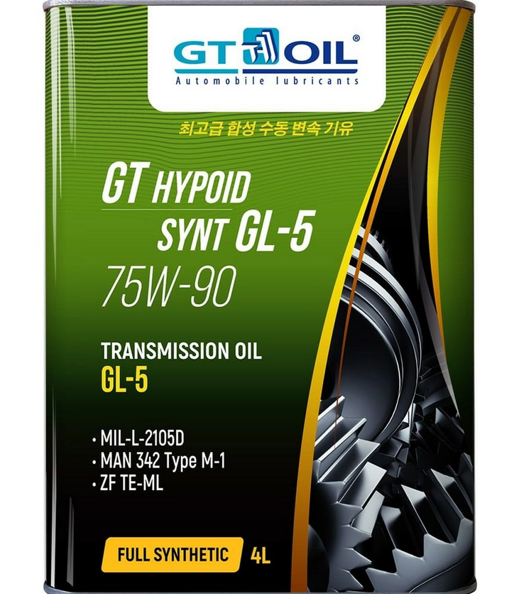 Трансмиссионное масло GT OIL 8809059407875 75w90