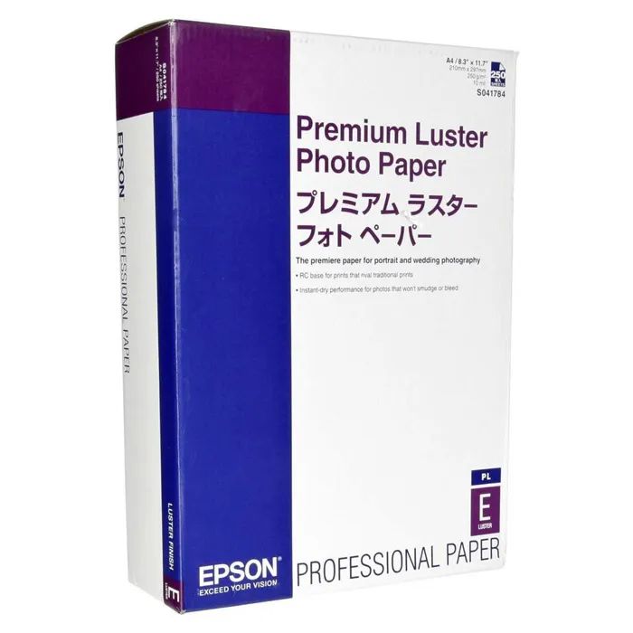 фото Полуглянцевая фотобумага epson premium luster photo paper a4 c13s041784