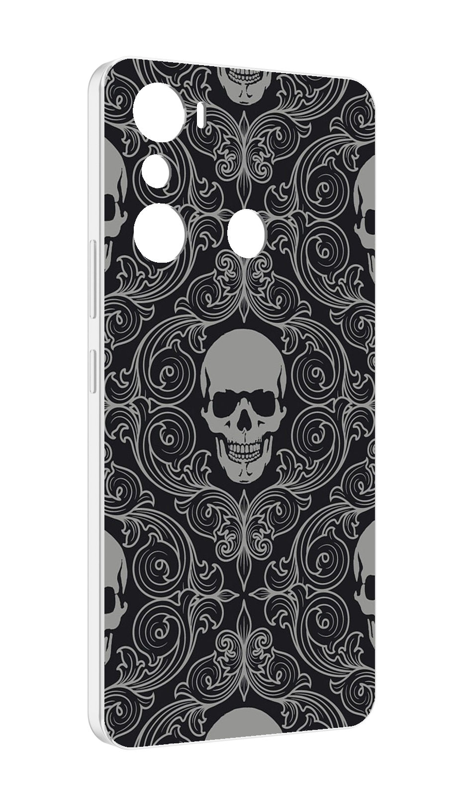 

Чехол MyPads орнамент-черепов для Infinix Hot 20i, Прозрачный, Tocco