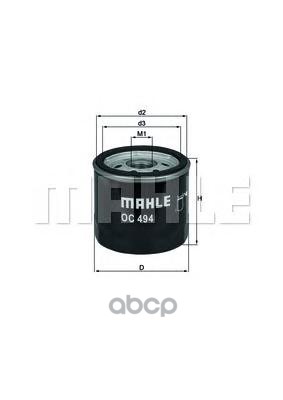 

Фильтр масляный Mahle/Knecht oc494