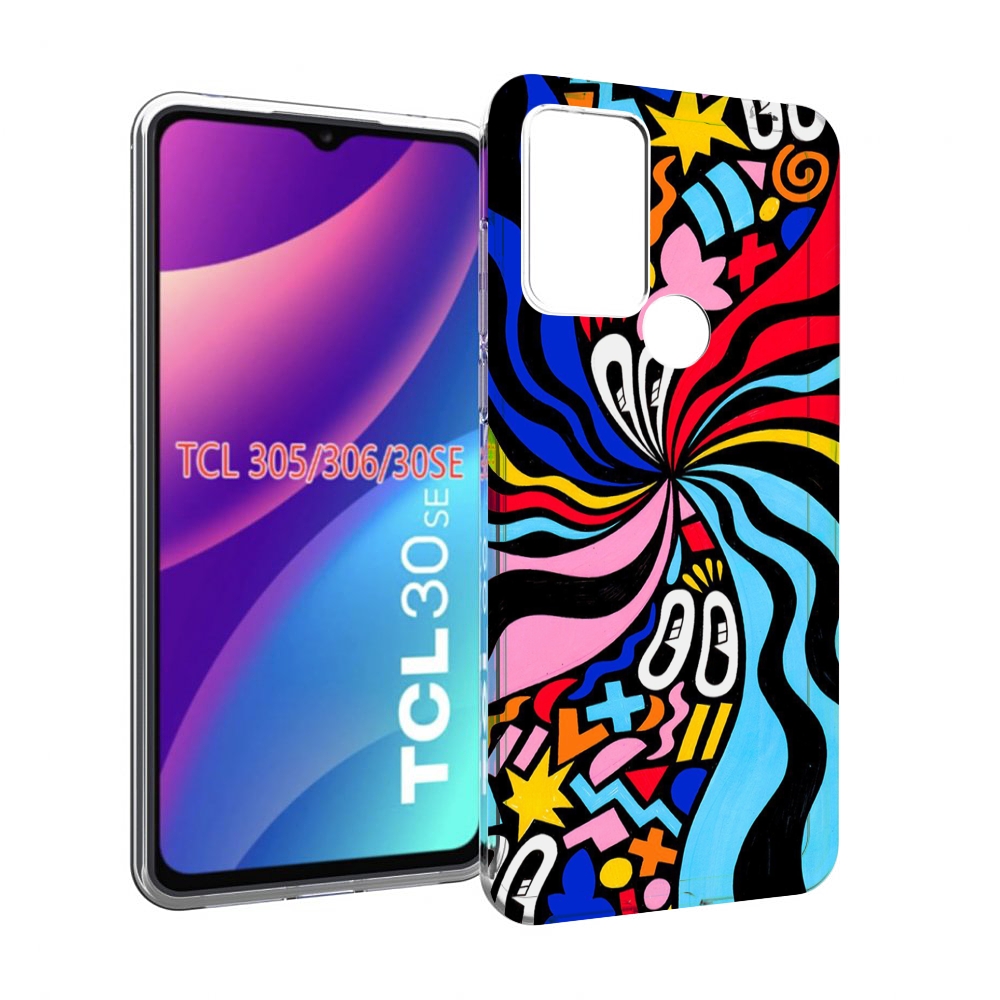 

Чехол MyPads волнистая-абстракция для TCL 30SE/305/306/30E, Tocco