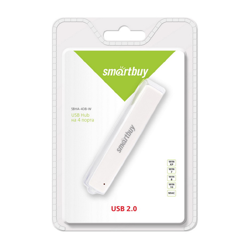

a USB Hub SBHA-408-W, белый, 4 порта, SmartBuy